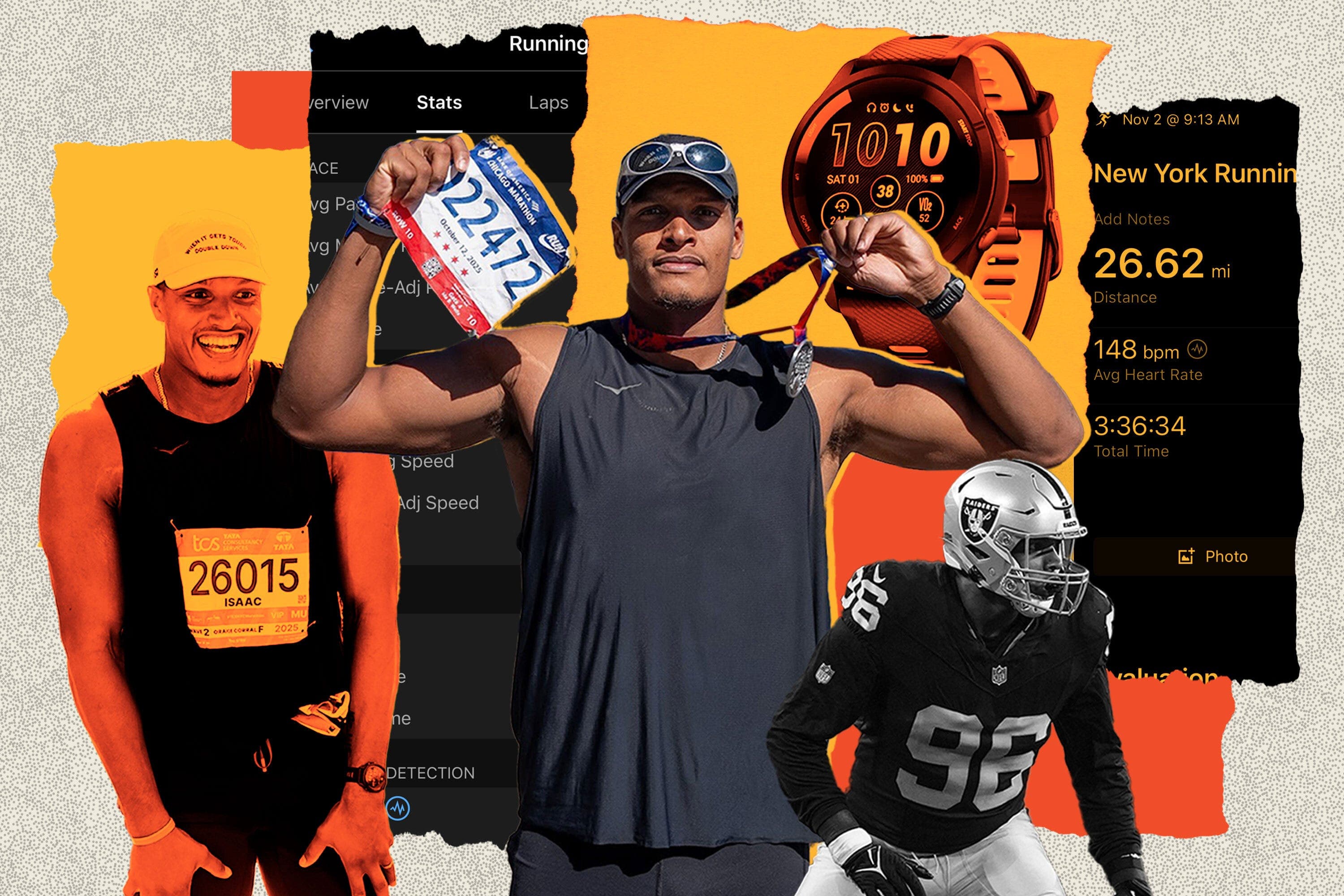 This Former NFL Player Ran 2 Major Marathons This Year. Here's What He Learned From His Wearable Data.