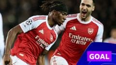 'Remarkable' Madueke goal puts Arsenal ahead against Club Brugge